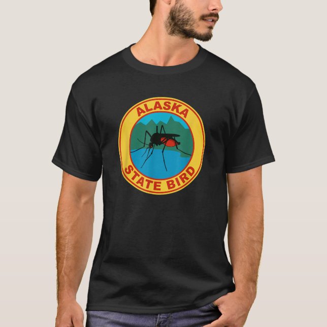 Graciosa camiseta con mosquito de ave estatal de A (Anverso)