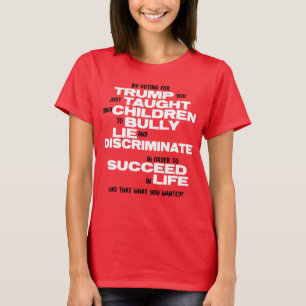 Graciosa camiseta contra Trump por humor político 