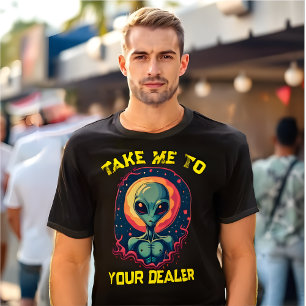 Graciosa camiseta de Alien Meme "Llévame a tu conc
