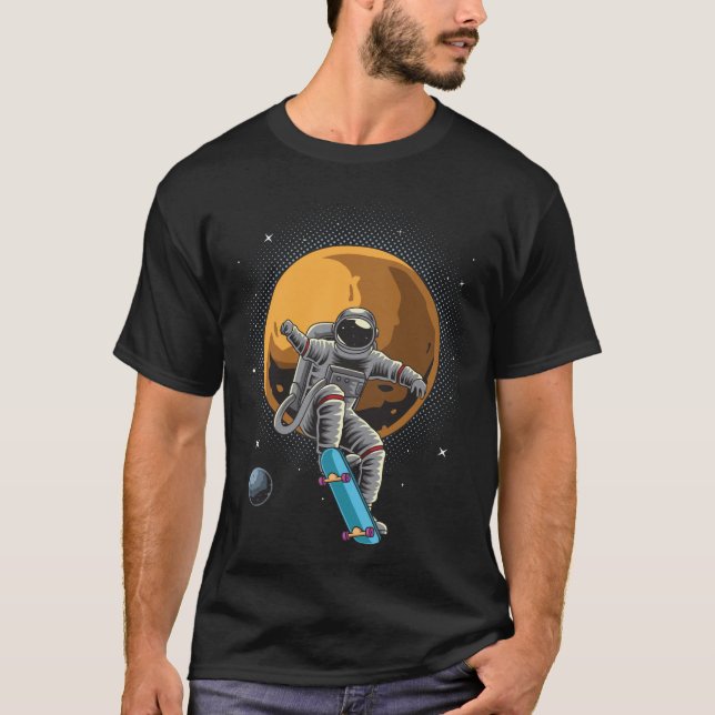 Graciosa camiseta de Astronauta para patinaje sobr (Anverso)