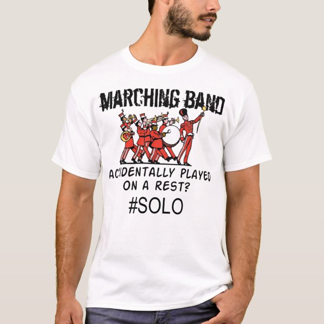 Graciosa camiseta de banda de marcha - Regalo de b (Anverso)