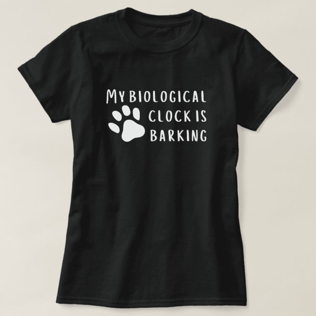 Graciosa camiseta de barrido de reloj biológico (Diseño del anverso)