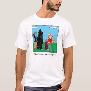 Graciosa camiseta de barro de golf Grim Reaper