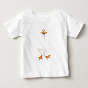 Graciosa camiseta de bebé pato