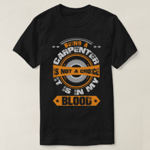 Graciosa camiseta de carpintero, carpintero en mi 