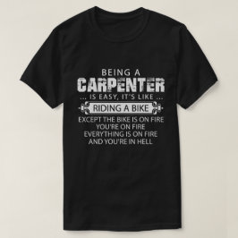 Graciosa camiseta de carpintero, ser carpintero es