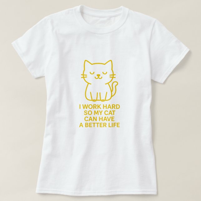 Graciosa camiseta de Cat Lover (Diseño del anverso)