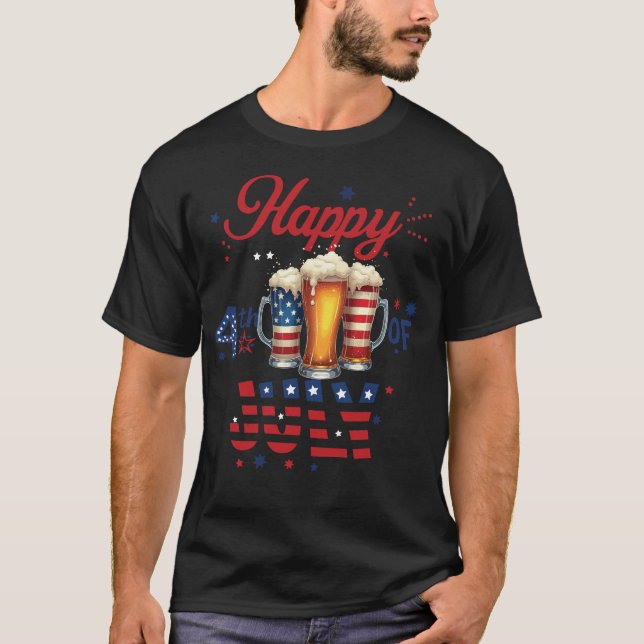 Graciosa camiseta de cerveza del 4 de julio - Fies (Anverso)