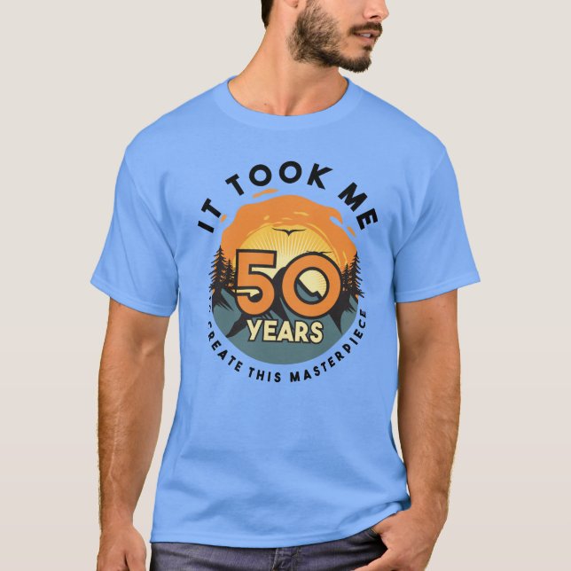Graciosa camiseta de Chiste de 50 años de antigüed (Anverso)