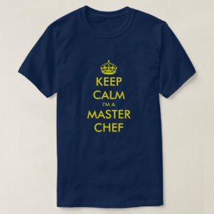 Graciosa camiseta de cocina tranquila para el chef