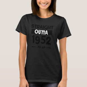 Graciosa camiseta de cumpleaños número 70 Outta 19