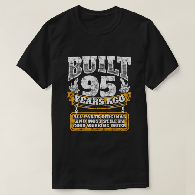 Graciosa camiseta de cumpleaños número 95 regalo d (Diseño del anverso)