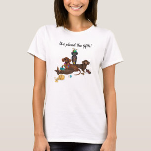 Graciosa camiseta de Dachshund