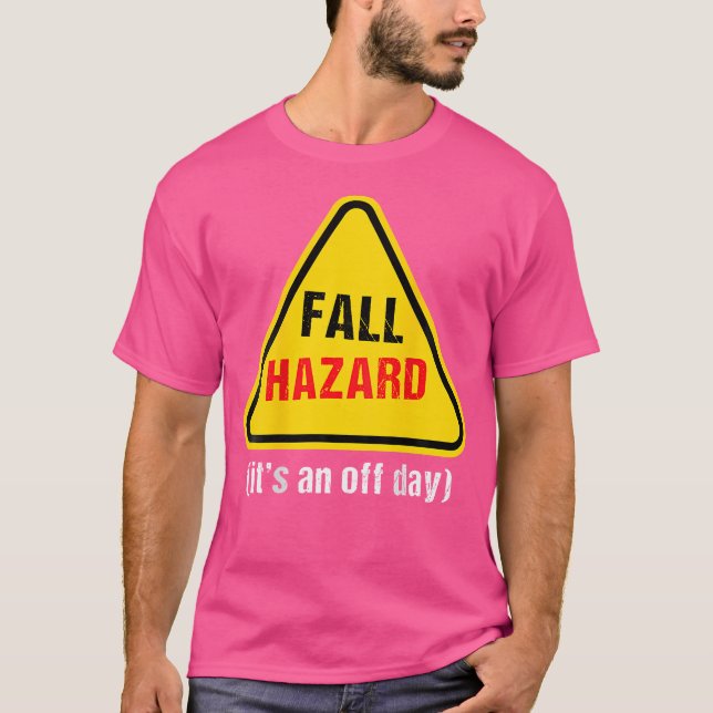 Graciosa camiseta de escalada de rock - Aviso de p (Anverso)