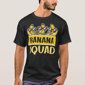 Graciosa camiseta de escuadrón de plátanos que es