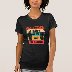 Graciosa camiseta de gamer para adolescentes hombr