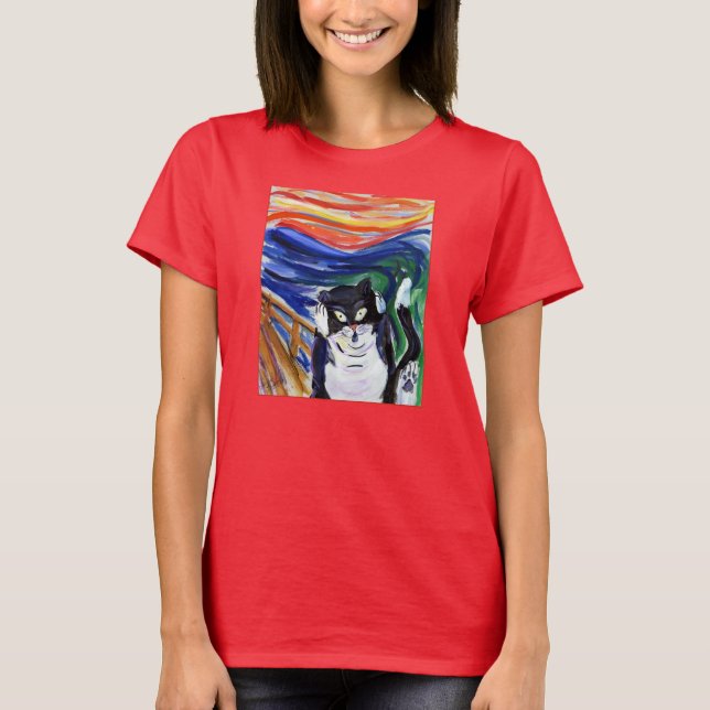 Graciosa Camiseta De Gato Gato Gatito (Anverso)
