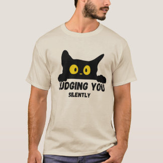 Graciosa camiseta de gato negro perfecta para el a