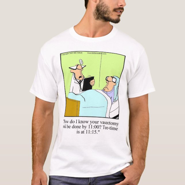 ¡Graciosa camiseta de golf! (Anverso)