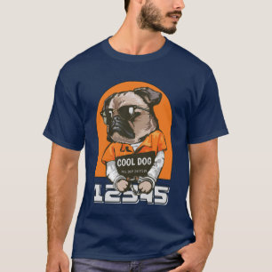 Graciosa camiseta de Guay Perro Mugshot - Pug con 