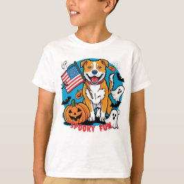 Graciosa camiseta de Halloween para adultos y niño