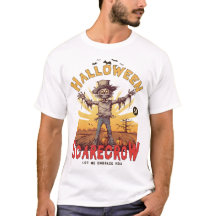 Graciosa camiseta de Halloween Scarecrow