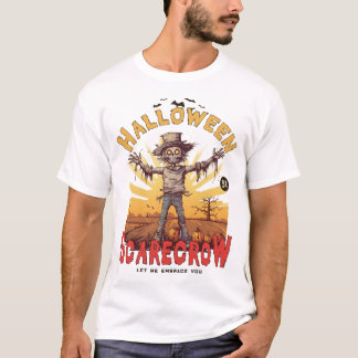 Graciosa camiseta de Halloween Scarecrow