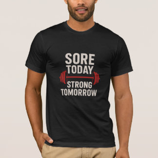 "Graciosa camiseta de motivación de gimnasio