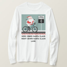 Graciosa camiseta de Navidades ciclistas