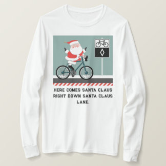 Graciosa camiseta de Navidades ciclistas