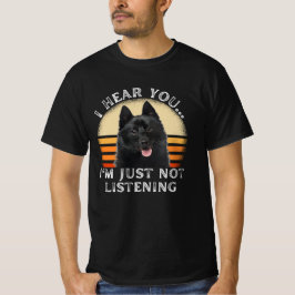 Graciosa camiseta de perro de Schipperke