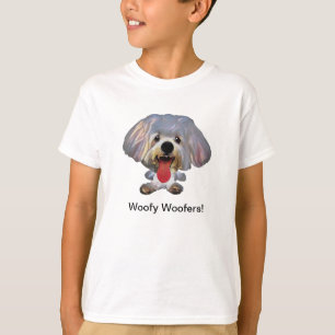 Graciosa camiseta de perros malteses