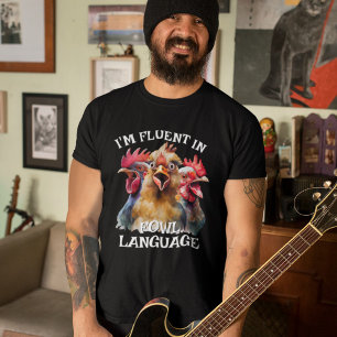 Graciosa camiseta de pollo