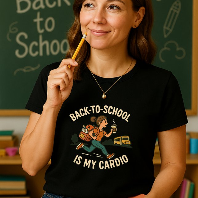 Graciosa camiseta de profesor: De vuelta a la escu (Subido por el creador)