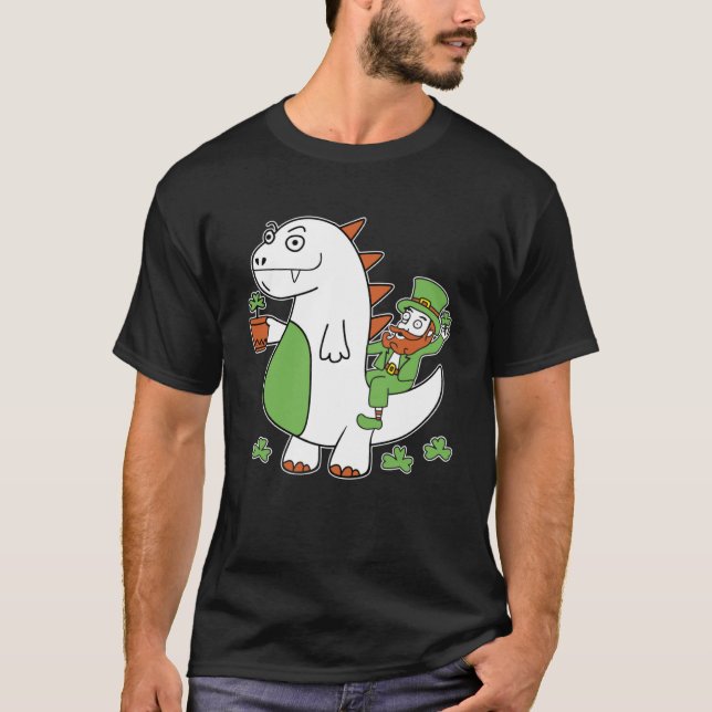Graciosa camiseta de San Patricio Leprechaun Drago (Anverso)