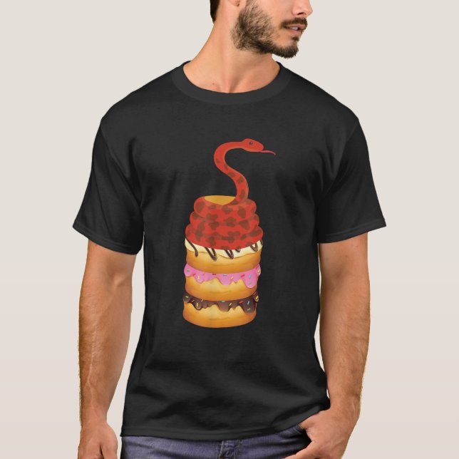 Graciosa camiseta de serpiente Donut Reptile (Anverso)
