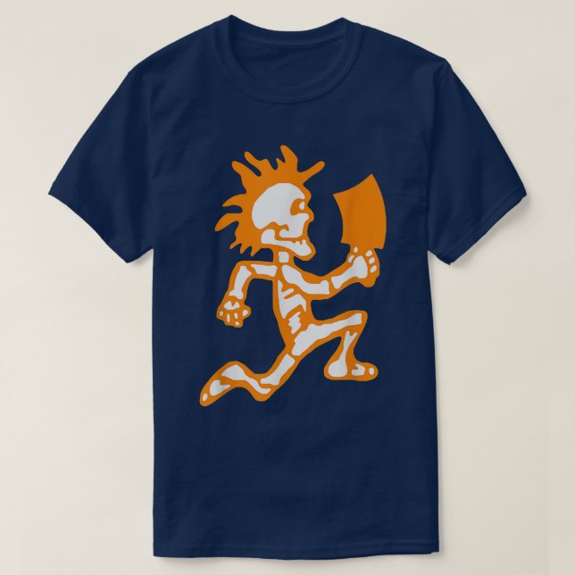 Graciosa camiseta de Skeleton Psychopathic (Diseño del anverso)