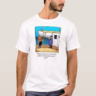 Graciosa camiseta de té en bote