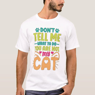 Graciosa camiseta de un gato amante - No me digas