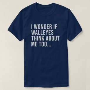 Graciosa camiseta de Walleye para hombres y mujere