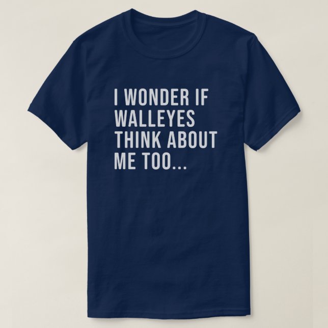 Graciosa camiseta de Walleye para hombres y mujere (Diseño del anverso)