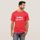Graciosa camiseta de Whisperer Shark| Rojo (Anverso completo)