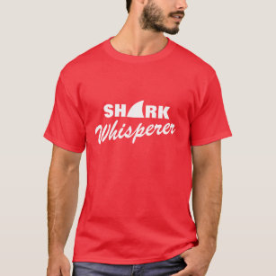 Graciosa camiseta de Whisperer Shark  Rojo