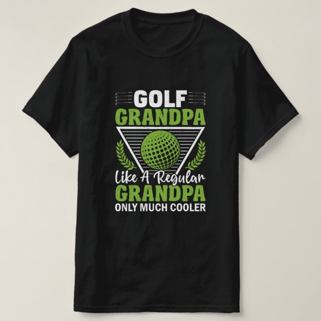 Graciosa camiseta del abuelo del golf (Diseño del anverso)