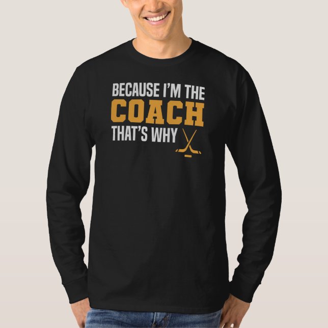 Graciosa camiseta del entrenador de hockey sobre h (Anverso)