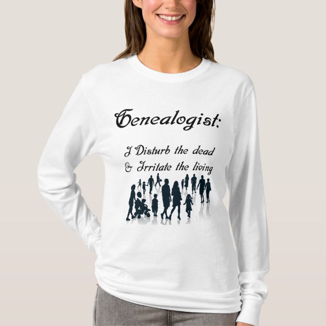 Graciosa camiseta genealógica (Anverso)