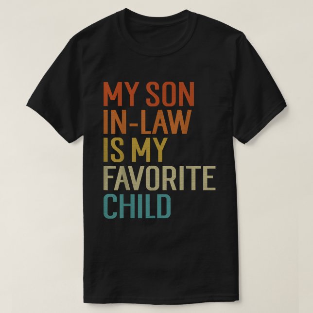 Graciosa camiseta infantil favorita de yerno (Diseño del anverso)