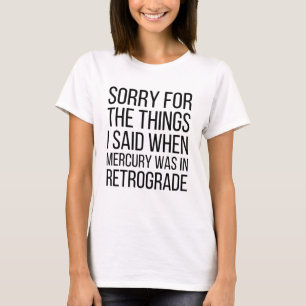 Graciosa camiseta Mercury Retrograde