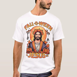Graciosa camiseta navideña de Jesús Halloween con