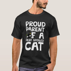 Graciosa camiseta negra para gato